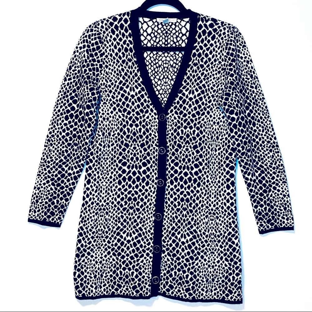 Isaac Mizrahi Leopard Print Cardigan Size XS